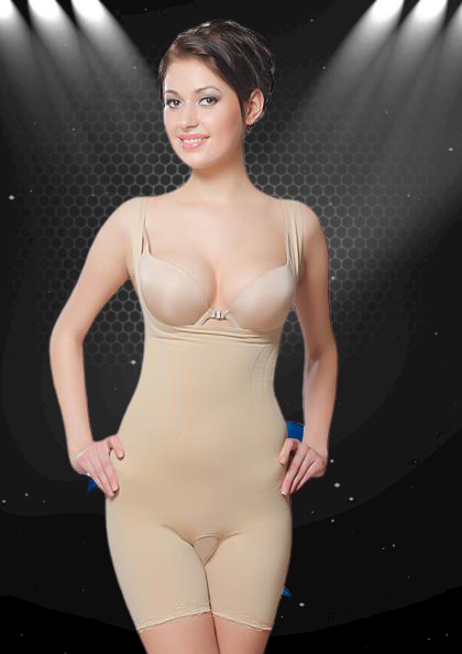 girl in lovebird bodysuit shapewear reduce belly fat